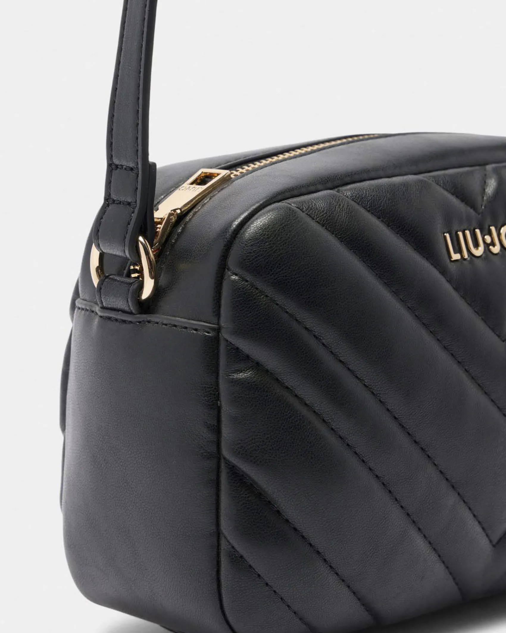 Borsa a tracolla Liu Jo Accessories nera con motivo in rilievo