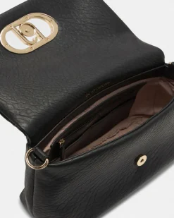 Borsa a tracolla Liu Jo Accessories nera in similpelle martellata