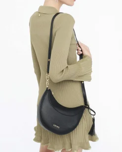 Borsa a tracolla Liu Jo Accessories nera con dettaglio nappina