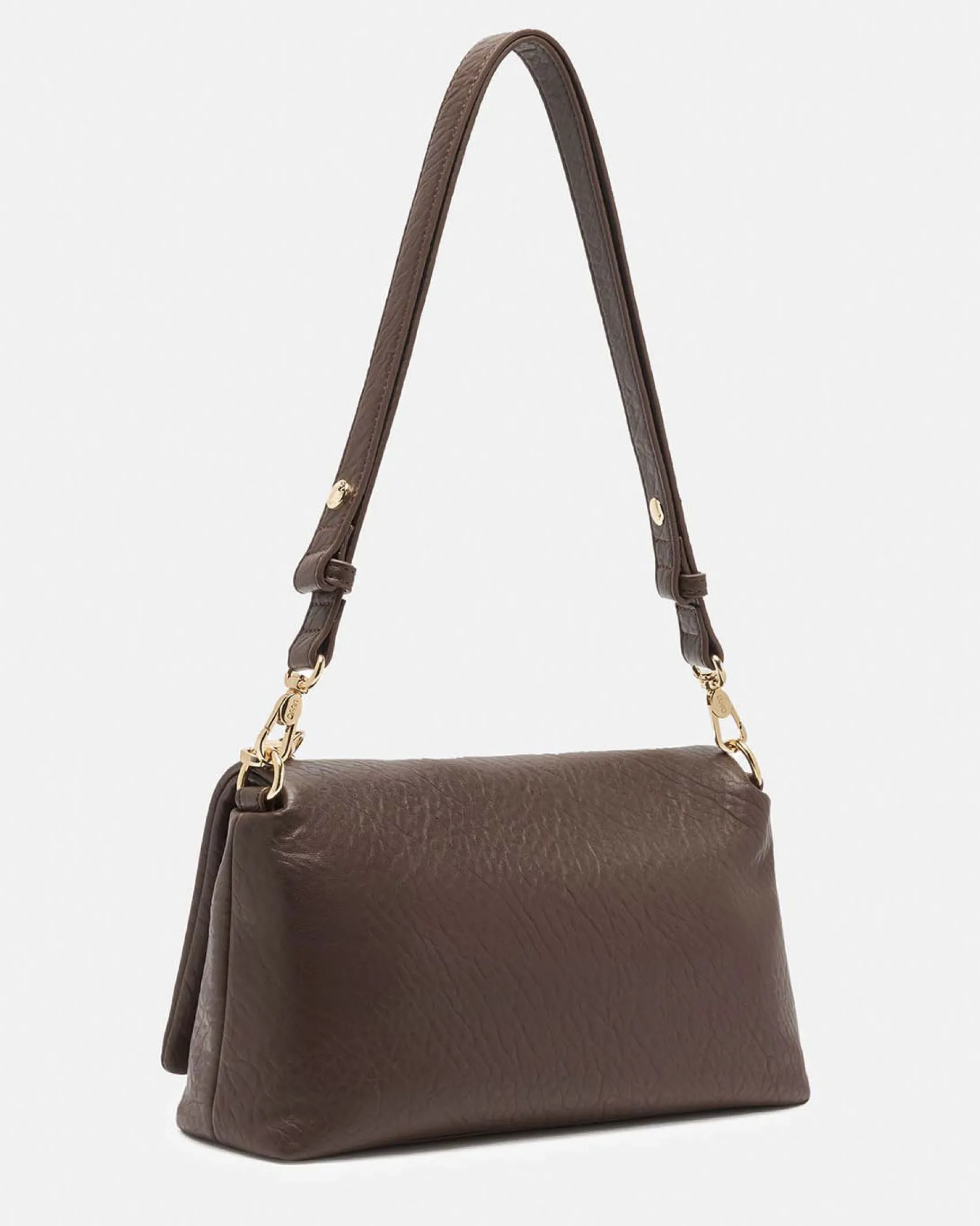 Borsa a tracolla Liu Jo Accessories marrone con catena e rilievo