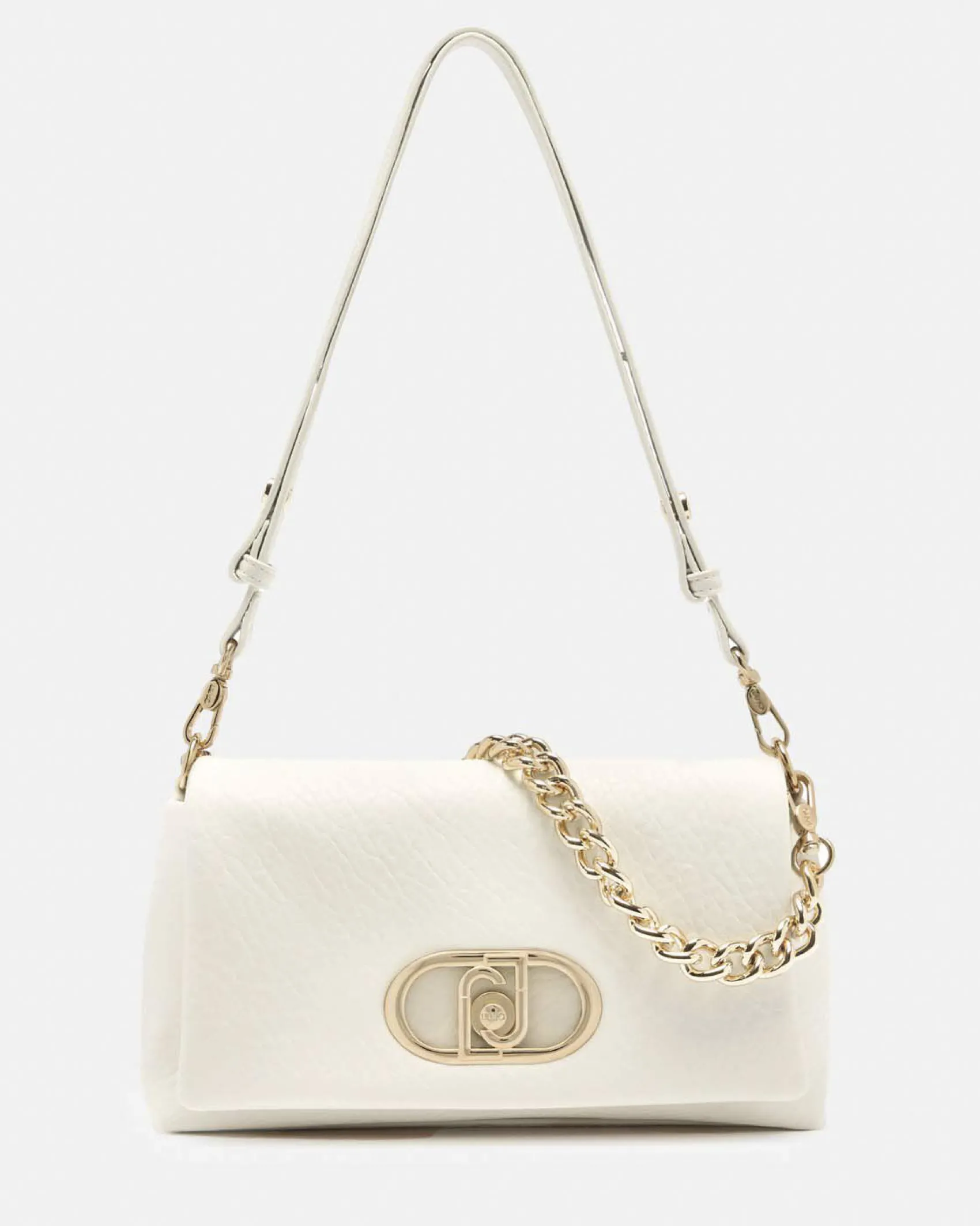 Borsa a tracolla Liu Jo Accessories panna in similpelle in rilievo