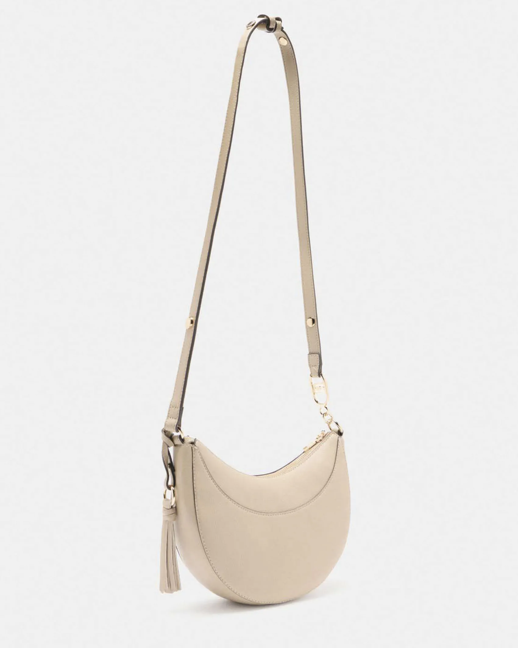 Borsa a tracolla Liu Jo Accessories beige in similpelle con nappina