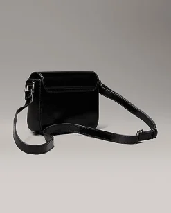 Borsa Calvin Klein a tracolla in similpelle nera con logo monogramma