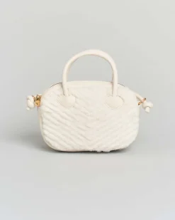 Borsa Mayoral avorio in ecopelliccia con tracolla