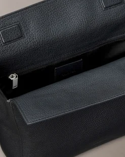 Borsa messenger a tracolla Calvin Klein Jeans nera in similpelle martellata