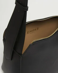 Borsa nera Emme Marella in similpelle dalla forma squadrata con spallaccio fisso