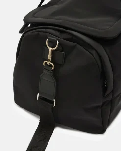 Borsa sportiva Liu Jo Sport nera in nylon con tracolla in rilievo
