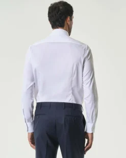 Camicia Pellizzari bianca in cotone stretch