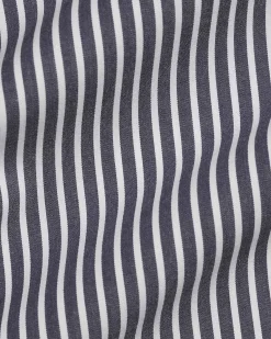 Camicia slim-fit Polo Ralph Lauren a righe bianche e blu in popeline di cotone stretch con colletto button-down