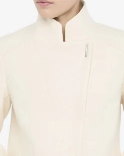 Cappotto Liu Jo Jeans panna in panno double