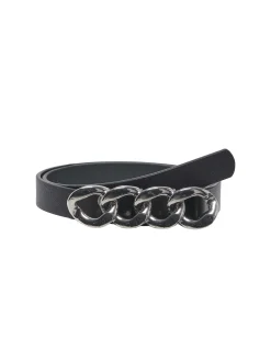 Cintura Kids Only nerain ecopelle con catena argento