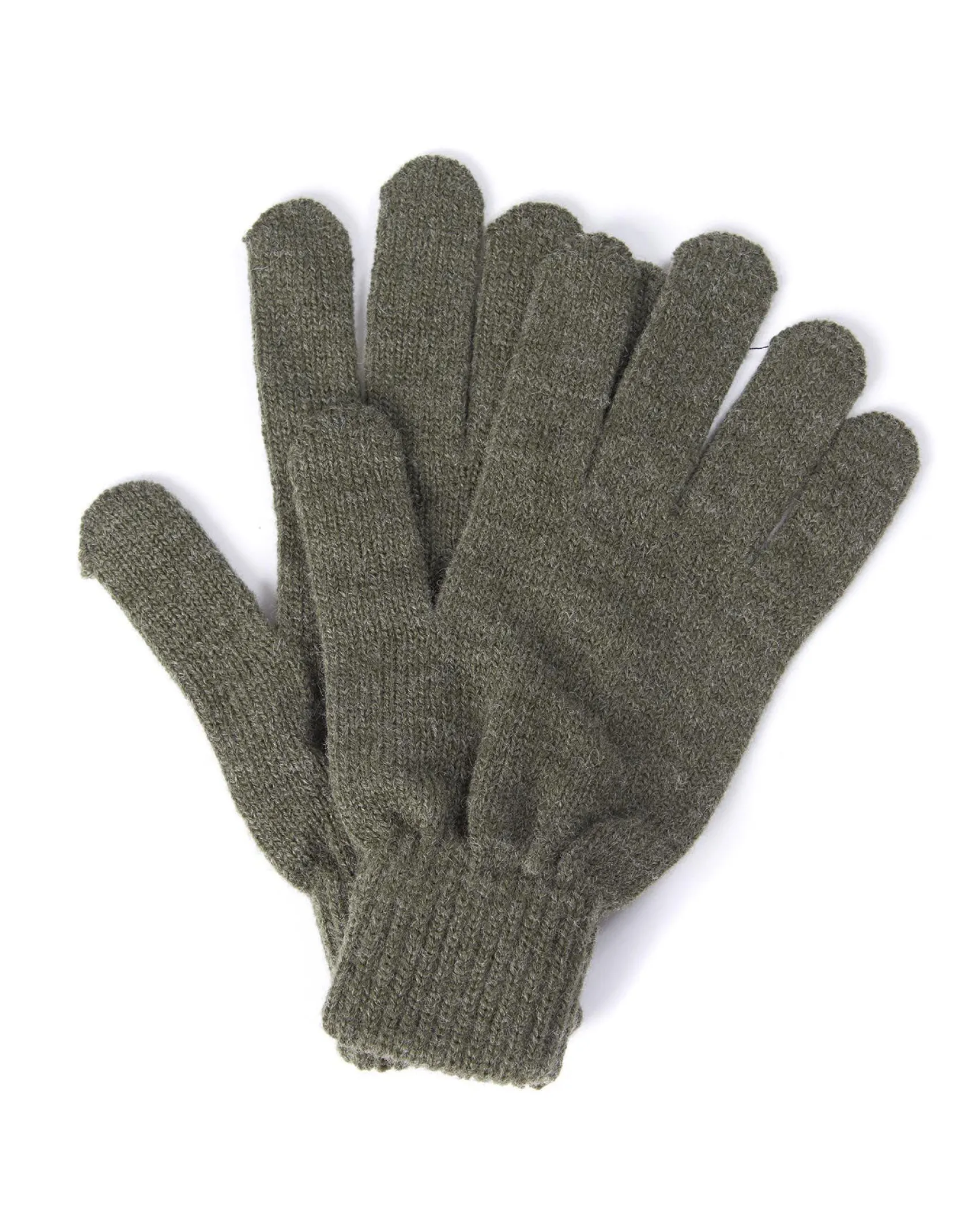 Cofanetto idea regalo Barbour composto da sciarpa tartan check blu e verde e guanto verde chiaro