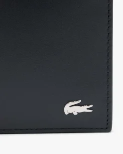 Cofanetto idea regalo Lacoste composto da portafoglio in pelle e portachiavi con pallina da tennis 3D
