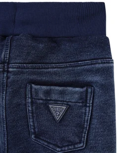 Completo Guess felpa bianca e jogger verde in puro cotone
