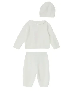 Completo Liu-Jo bianco in misto viscosa e cotone con coniglietto rosa