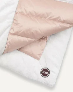 Coperta Colmar rosa in piuma e pile