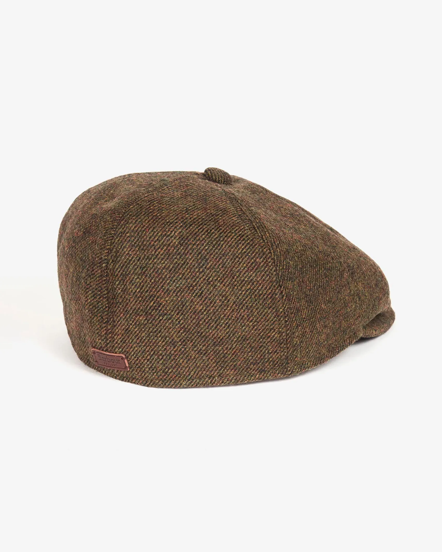 Coppola Barbour in lana a trama diagonale verde militare