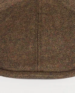 Coppola Barbour in lana a trama diagonale verde militare