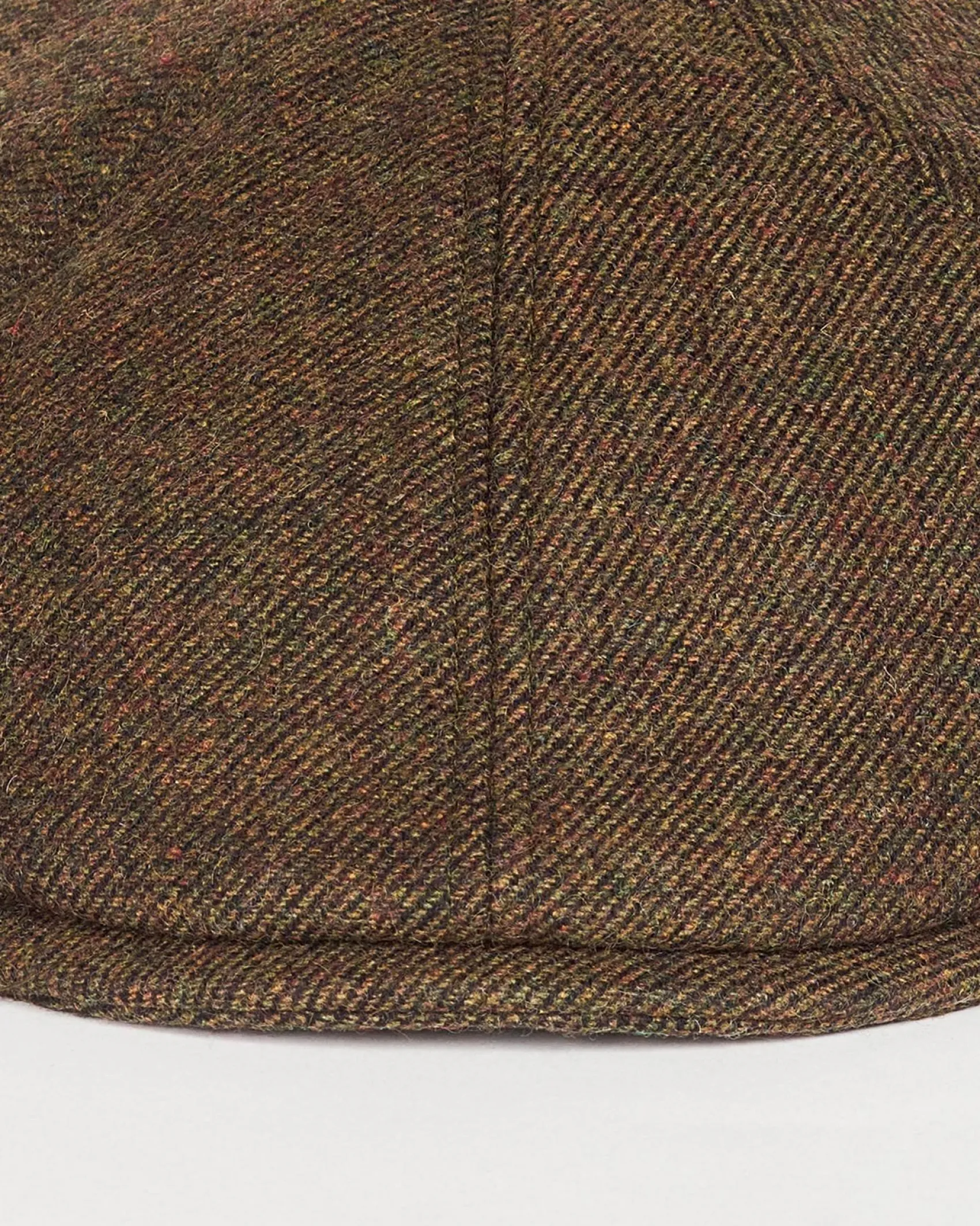 Coppola Barbour in lana a trama diagonale verde militare