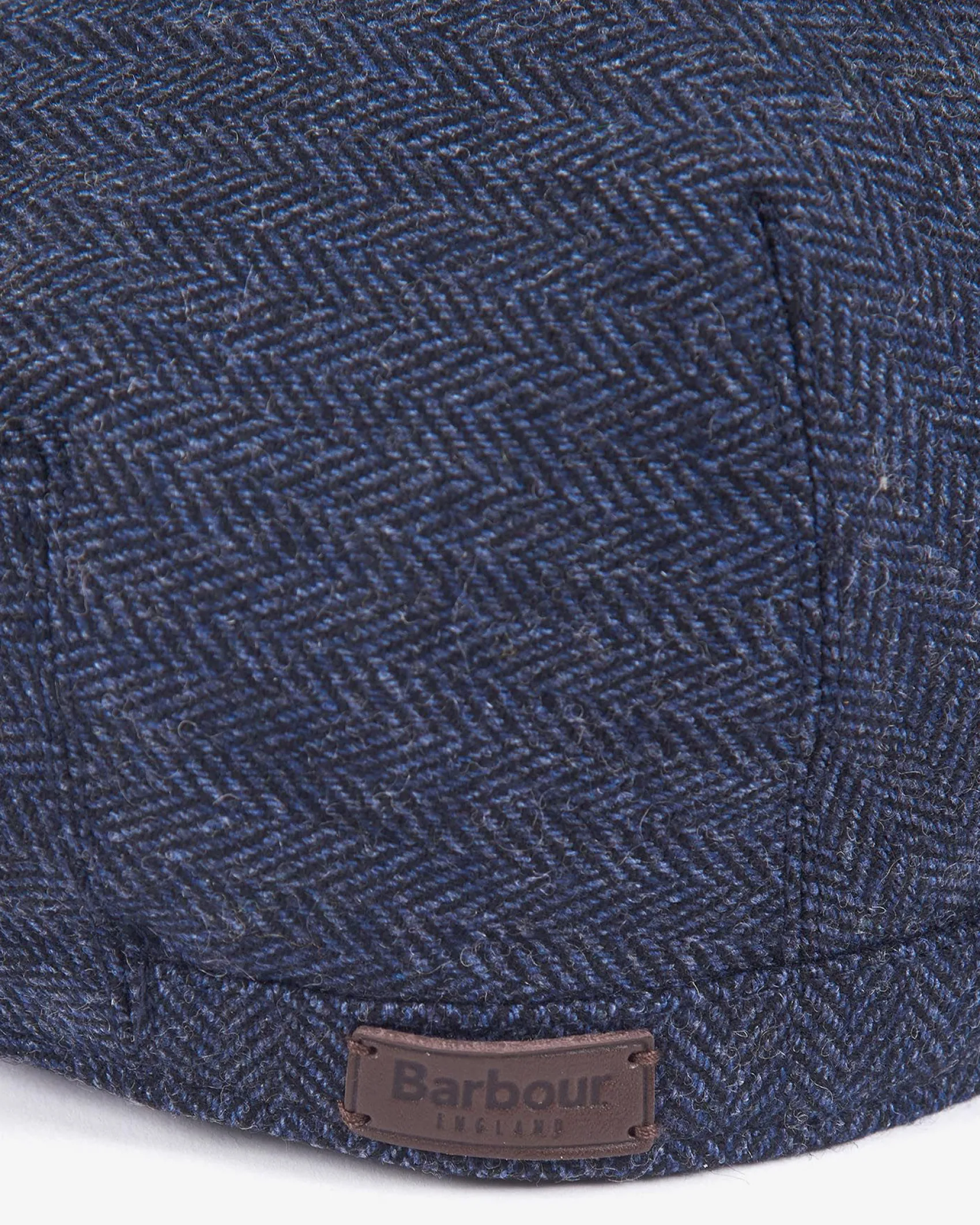 Coppola Barbour in lana con fantasia spinata blu