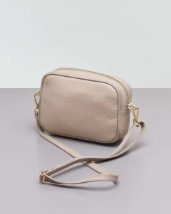 Cross bag color marmo in pelle effetto martellato