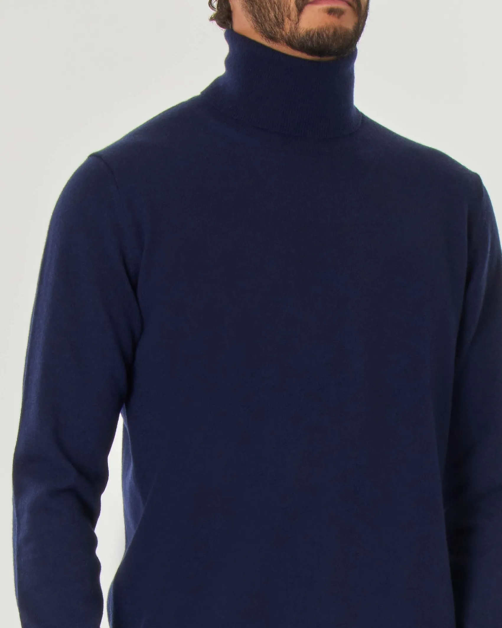Dolcevita Pellizzari blu in puro cachemire