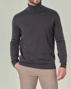 Dolcevita Pellizzari grigio antracite in pura lana merino