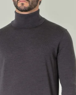 Dolcevita Pellizzari grigio antracite in pura lana merino