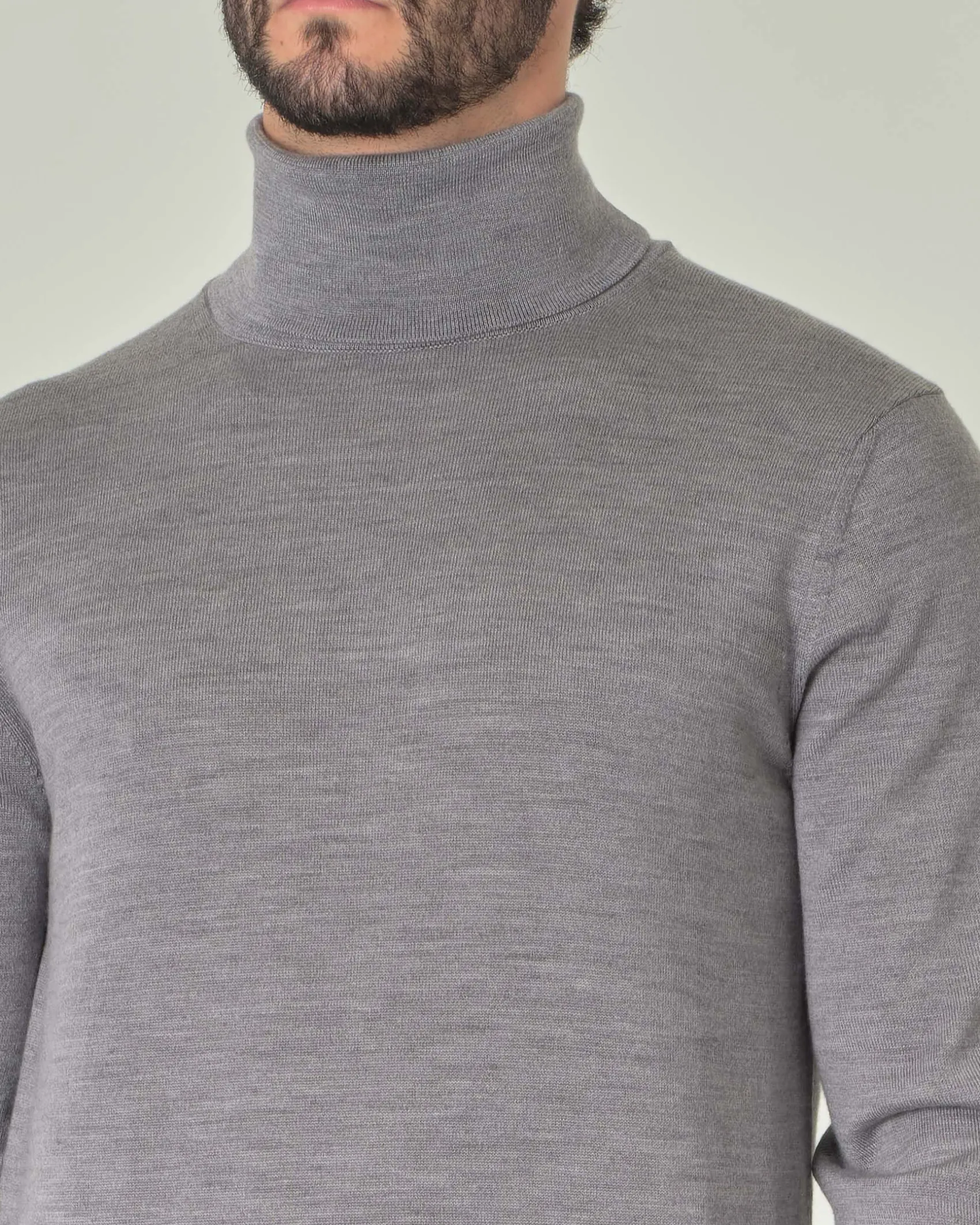 Dolcevita Pellizzari grigio in pura lana merino
