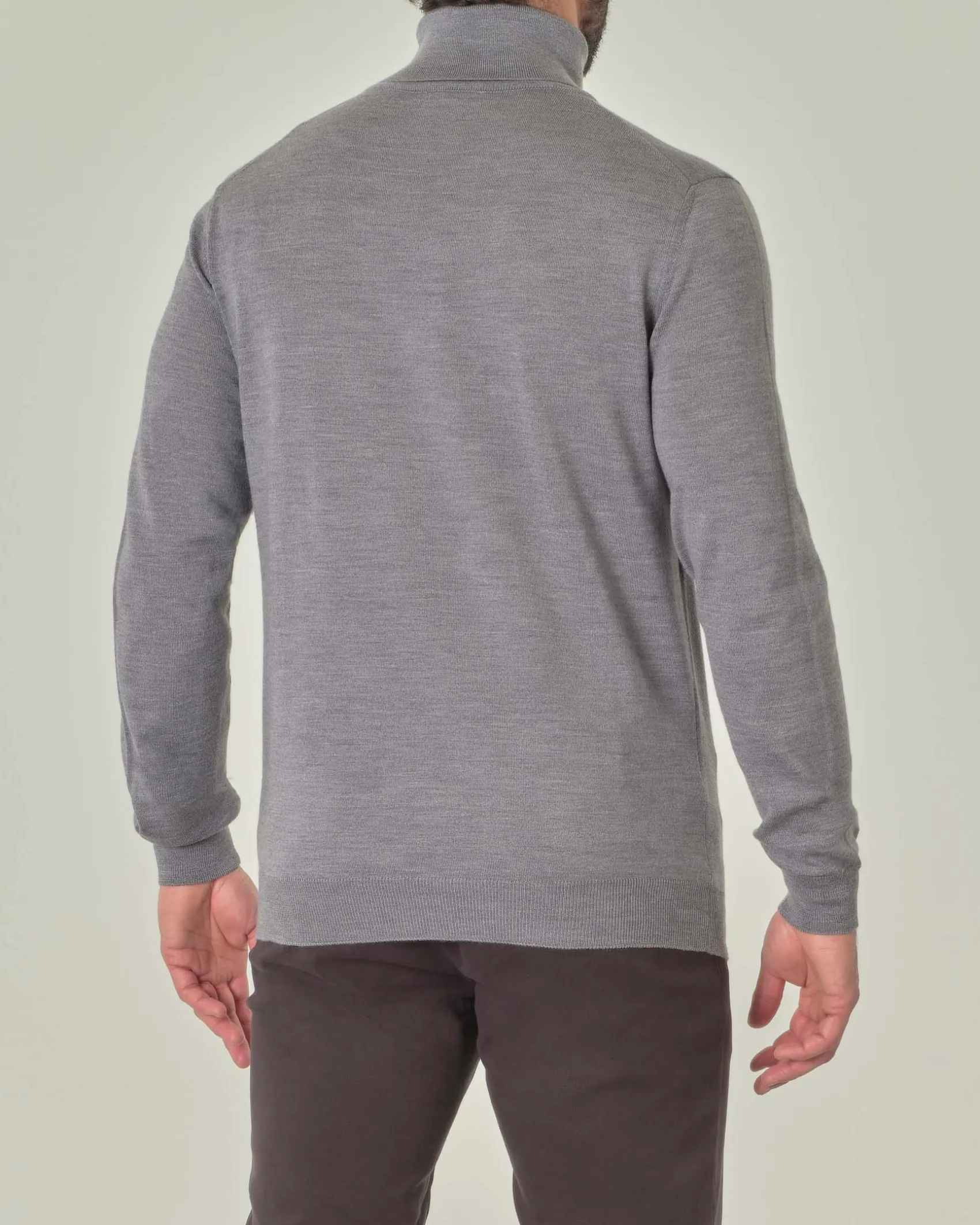 Dolcevita Pellizzari grigio in pura lana merino
