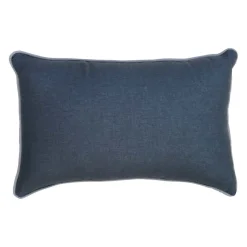 Federa per cuscino rettangolare Boccaccio in lino grigio