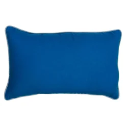 Federa per cuscino rettangolare Boccaccio in lino blu