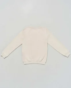 Felpa Antony Morato beige in misto cotone con stampa tigre floccata