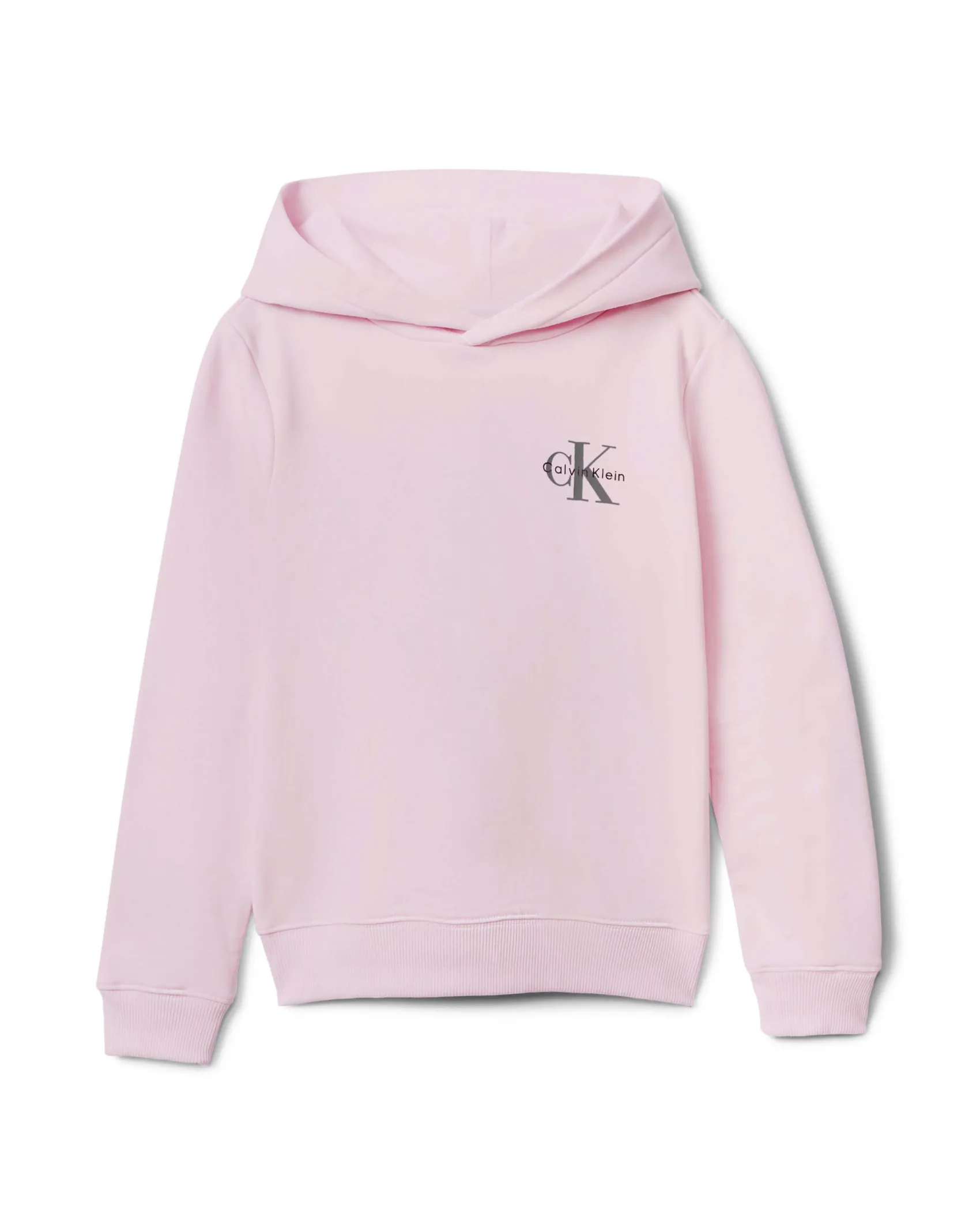 Felpa Calvin Klein rosa con cappuccio e logo