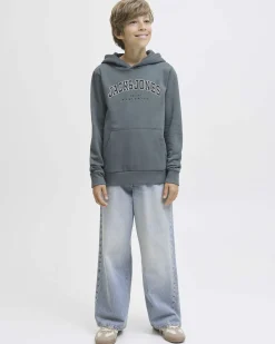 Felpa Jack & Jones avio a maniche lunghe con cappuccio e scritta logo