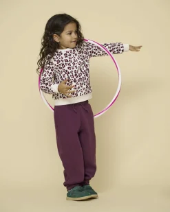Felpa Kids Only maculata avorio e rosa in misto cotone