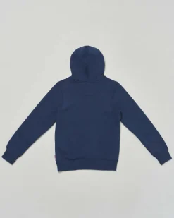 Felpa Levi's blu con cappuccio e mini logo batwing