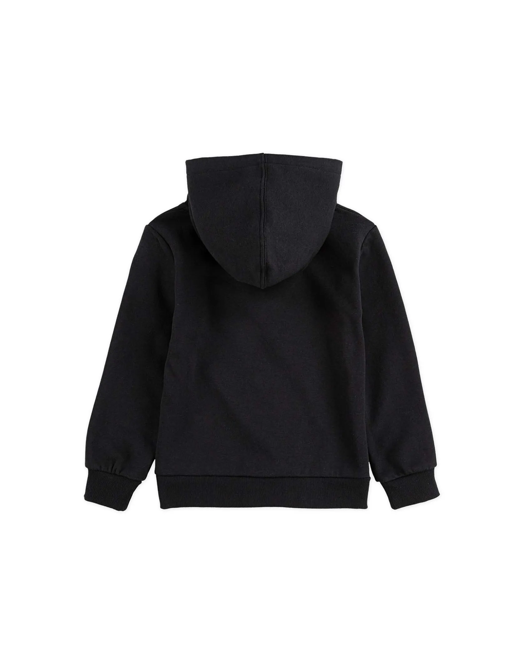 Felpa Levi's nera con cappuccio e logo batwing rosso