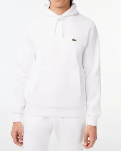 Felpa Polo Ralph Lauren bianca con cappuccio e tasche a marsupio