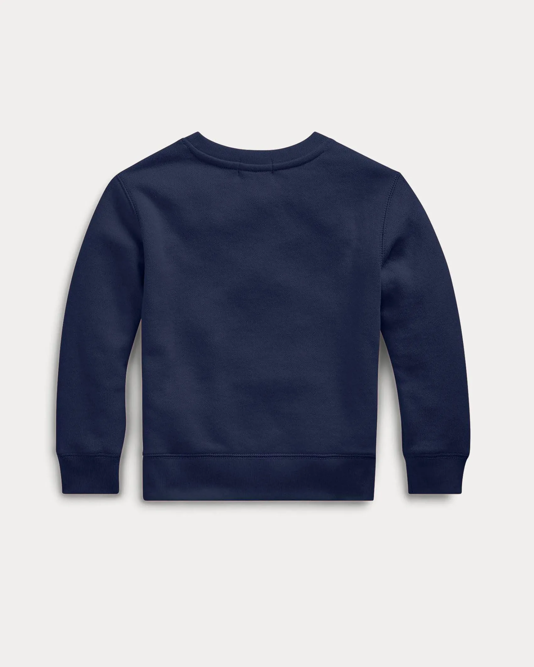 Felpa Polo Ralph Lauren blu in misto cotone con logo pony rosso