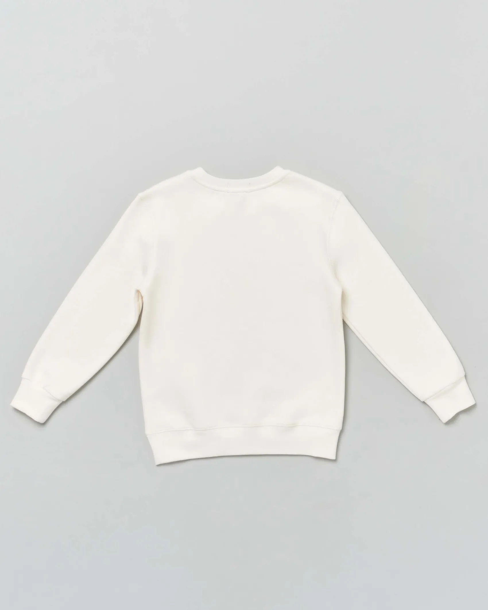 Felpa Ralph Lauren bianca in cotone con stampa orsetto Ralph Lauren
