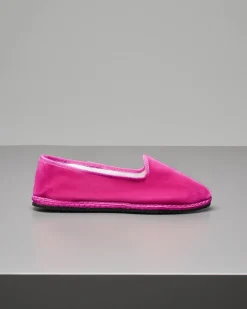 Friulane in velluto fucsia
