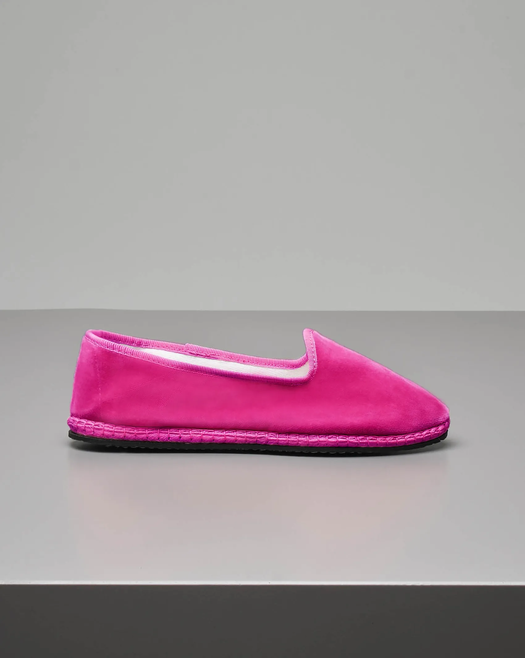 Friulane in velluto fucsia