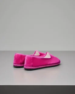 Friulane in velluto fucsia
