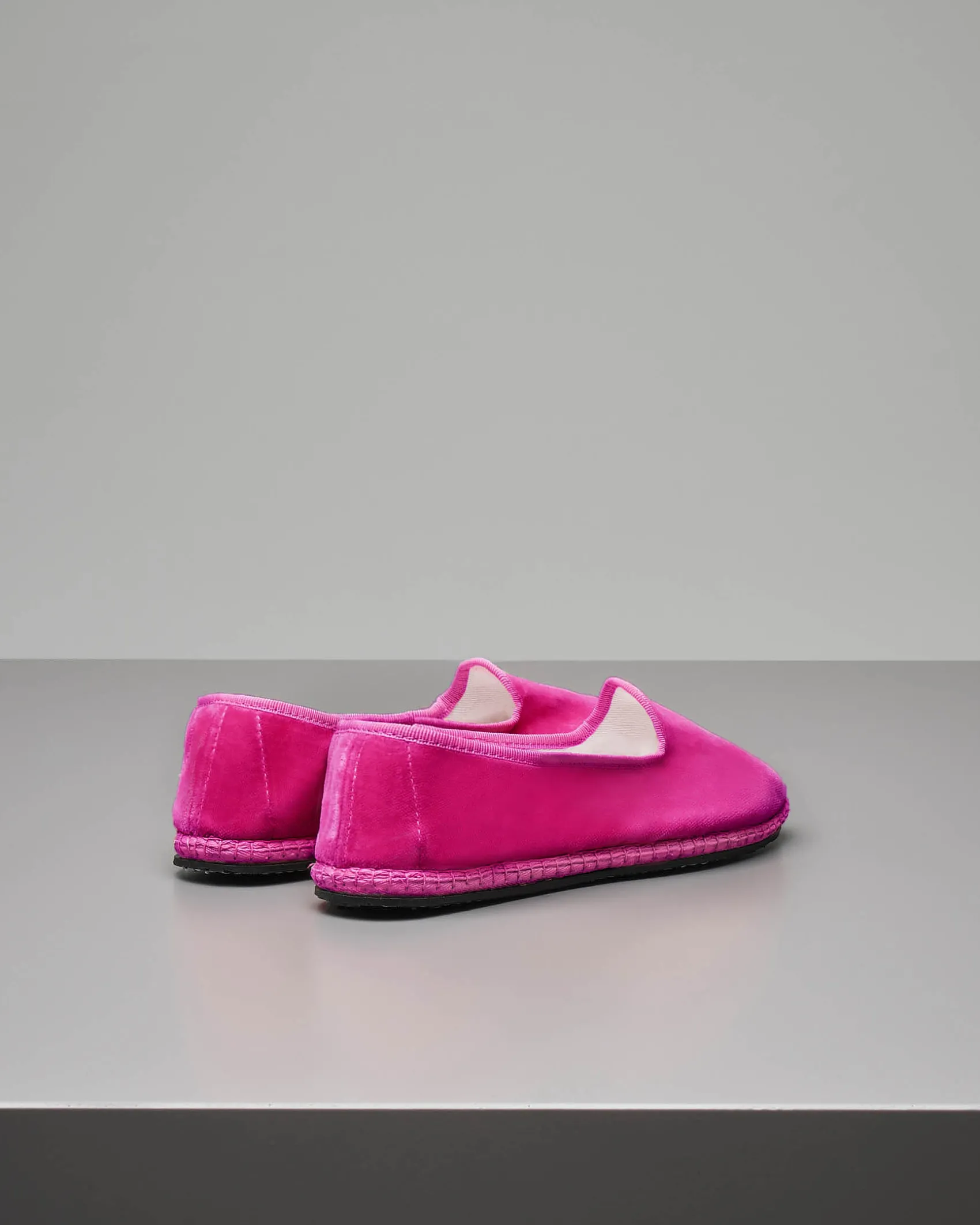 Friulane in velluto fucsia
