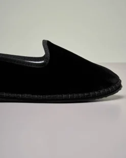 Friulane in velluto nero