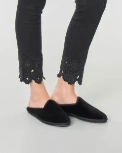 Friulane modello sabot in velluto nero