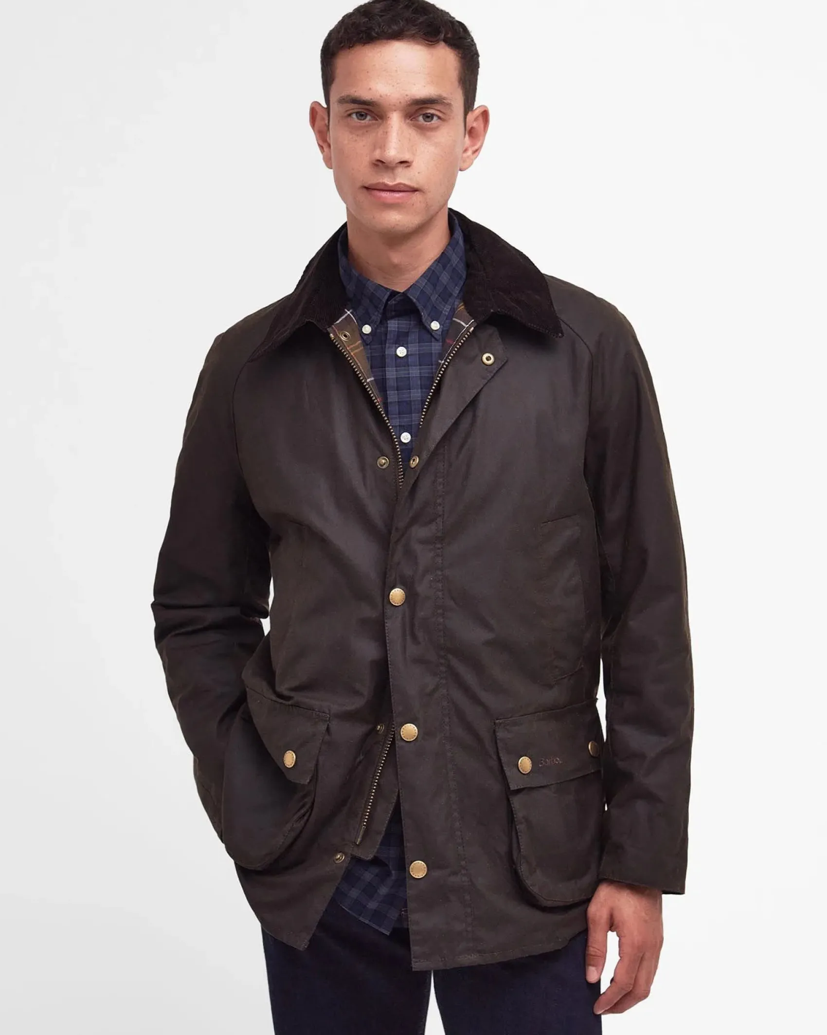 Giacca Ashby Wax verde militare