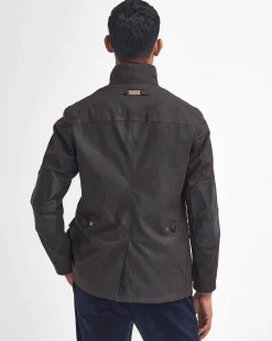 Giacca Barbour Ogstone Waxed Cotton marrone