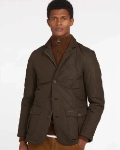 Giacca Barbour Quilted Lutz color fango